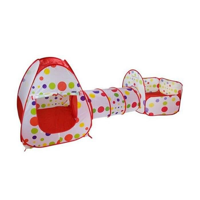 3 in 1 Kids Activity Play Tent With Tunnel
